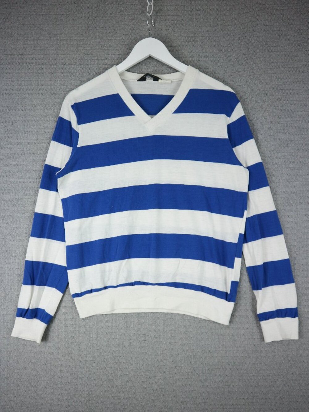 Mr Jeff Vintage Cotton Blend Longsleeve V Neck 1990s Large Made in Canada